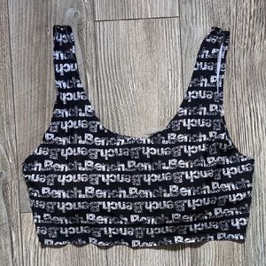 Bench Black and White Women's Seamless Sports Bra S